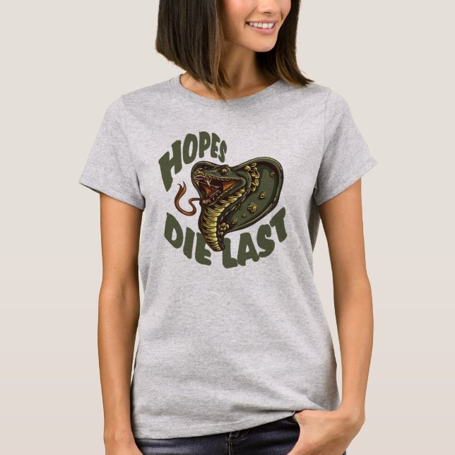 Camiseta Las esperanzas mueren por fin - SNAKE COBRA (Anverso)