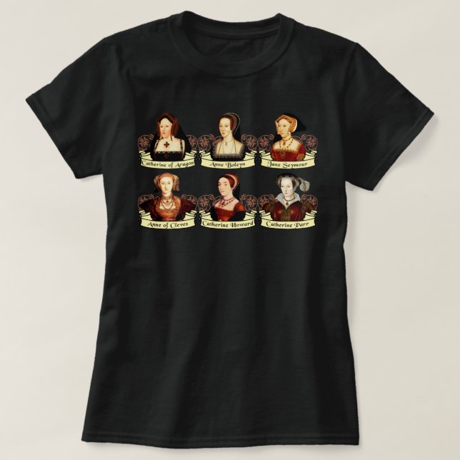 Camiseta Las esposas SIx del Clásico de Enrique VIII (Diseño del anverso)