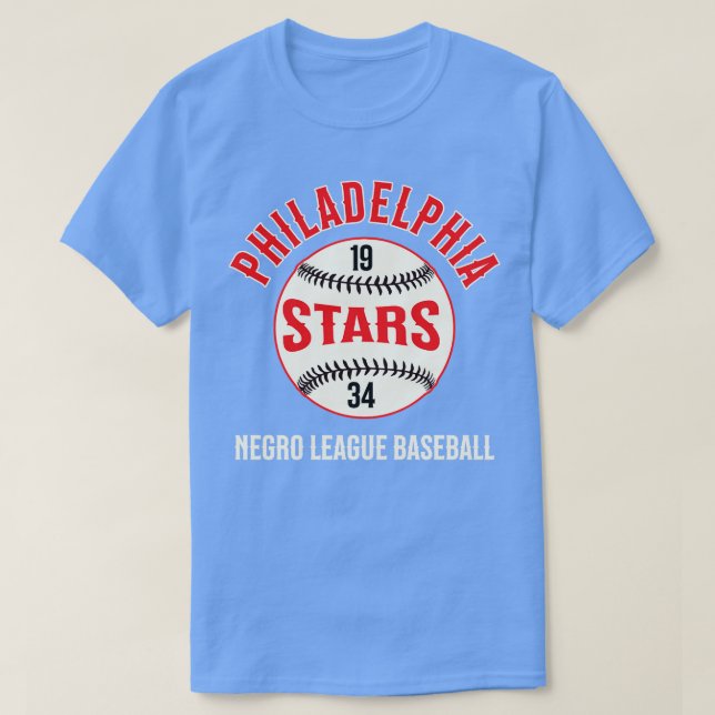 Camiseta Las Estrellas de Filadelfia Negro ligan el béisbol (Diseño del anverso)