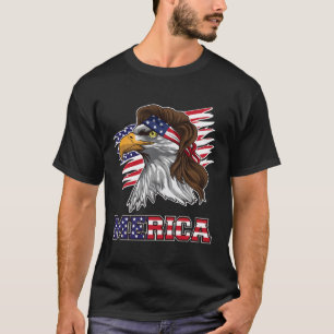 Camiseta Las Estrellas De Mullet De Eagle De Los Merica Shi