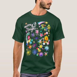 Camiseta Las estrellas del navidad son moras y brillantes