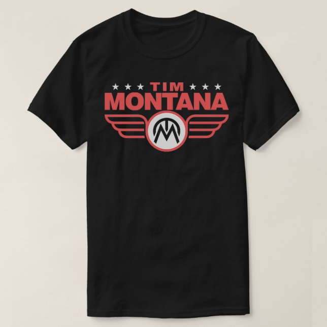 Camiseta Las estrellas rojas Tim Montana (Diseño del anverso)