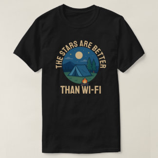 Camiseta Las estrellas son mejores que el Wi-Fi
