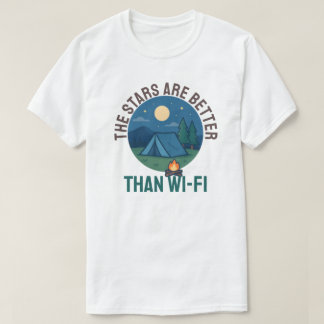 Camiseta Las estrellas son mejores que el Wi-Fi