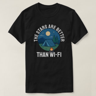 Camiseta Las estrellas son mejores que el Wi-Fi