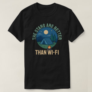Camiseta Las estrellas son mejores que el Wi-Fi