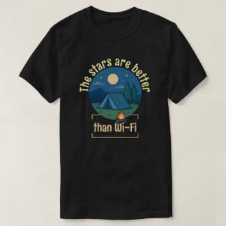 Camiseta Las estrellas son mejores que el Wi-Fi