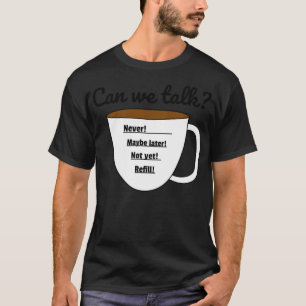 Camiseta Las etapas de la cafetera del café