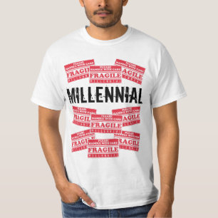 Camiseta Las etiquetas milenarias frágiles, dirigen por
