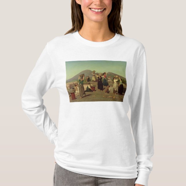 Camiseta Las excavaciones en Pompeya, 1865 (Anverso)