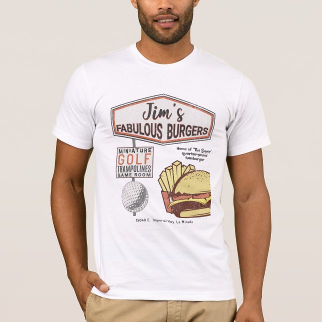 Camiseta Las fabulosas hamburguesas de Jim - La Mirada (Anverso)