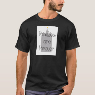 Camiseta las familias son para siempre mormon lds templo