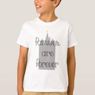 Camiseta las familias son para siempre mormon lds templo