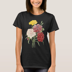Camiseta Las flores de los jardines de Dianthus Redoute