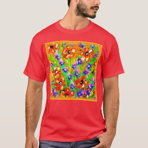 Camiseta "Las Flores Naranjas" Cuesta Pintura. ¡Hazte con u