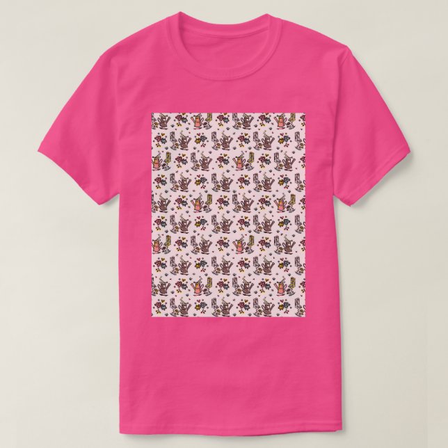Camiseta Las flores naturales del jardín están a la moda y  (Diseño del anverso)