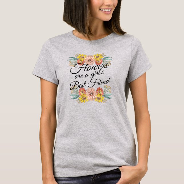 Camiseta Las flores son el mejor amigo de los Chicas - Zinn (Anverso)