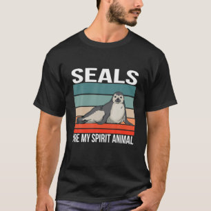 Camiseta Las focas son mi Espíritu Sello de Perro de Mar A