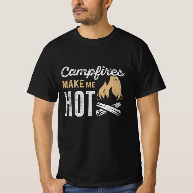 Camiseta Las fogatas me hacen estar caliente (Anverso)
