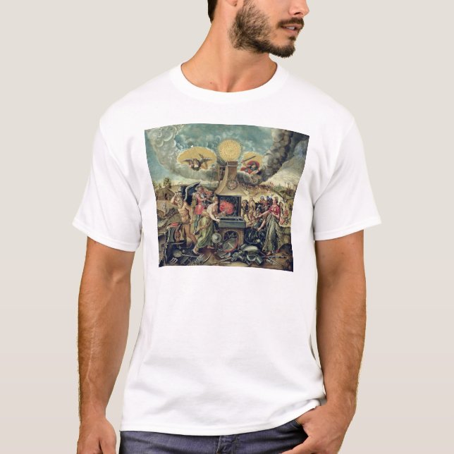 Camiseta Las fraguas de Vulcan con las armas de torneado (Anverso)