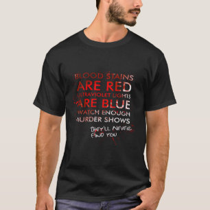 Camiseta Las Fuentes De Sangre Son Luces Ultravioletas Roja