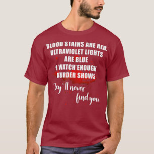 Camiseta Las Fuentes De Sangre Son Luces Ultravioletas Roja