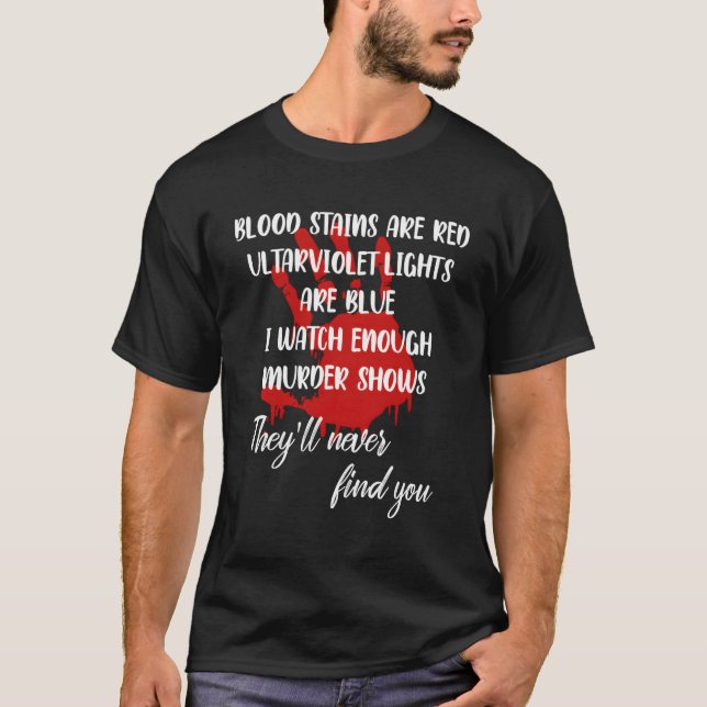 Camiseta Las Fuentes De Sangre Son Luces Ultravioletas Roja (Anverso)