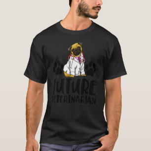Camiseta Las futuras mujeres veterinarias de peluche aman a
