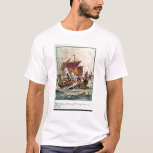 Camiseta Las galeras de Alfred que atacan el dragón de