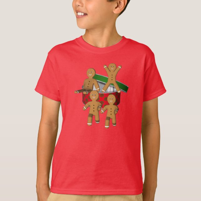 Camiseta Las galletas de pan de jengibre que se escapan de  (Anverso)