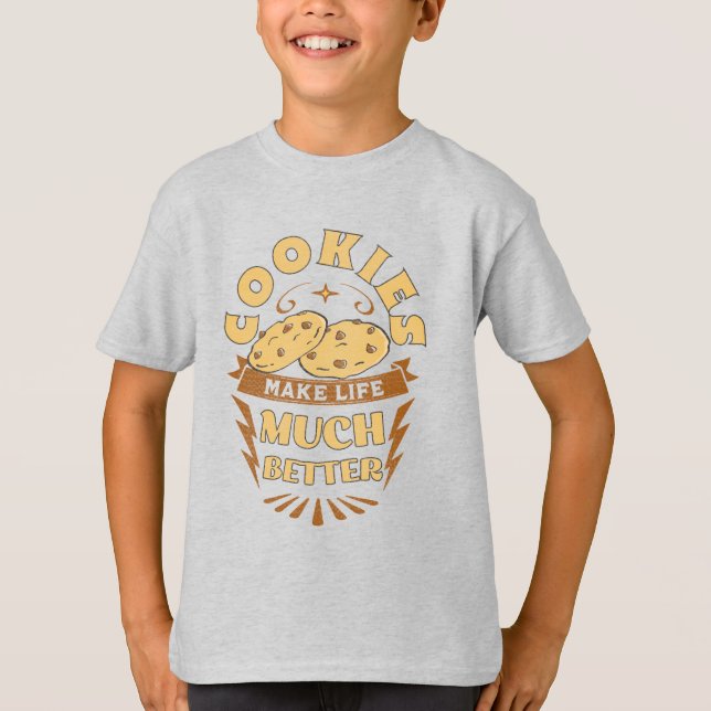 Camiseta las galletas hacen que la vida sea mejor el amante (Anverso)