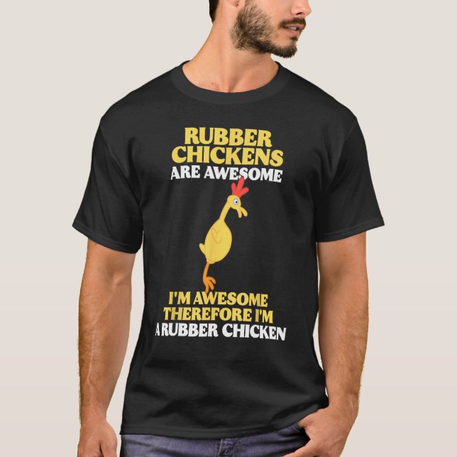 Camiseta Las gallinas de caucho son increíbles (Anverso)