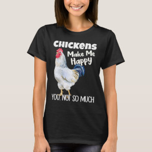 Camiseta Las gallinas me hacen feliz, no tanto pollo