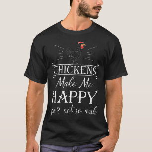 Camiseta Las gallinas me hacen feliz, tú no tanto Navidad