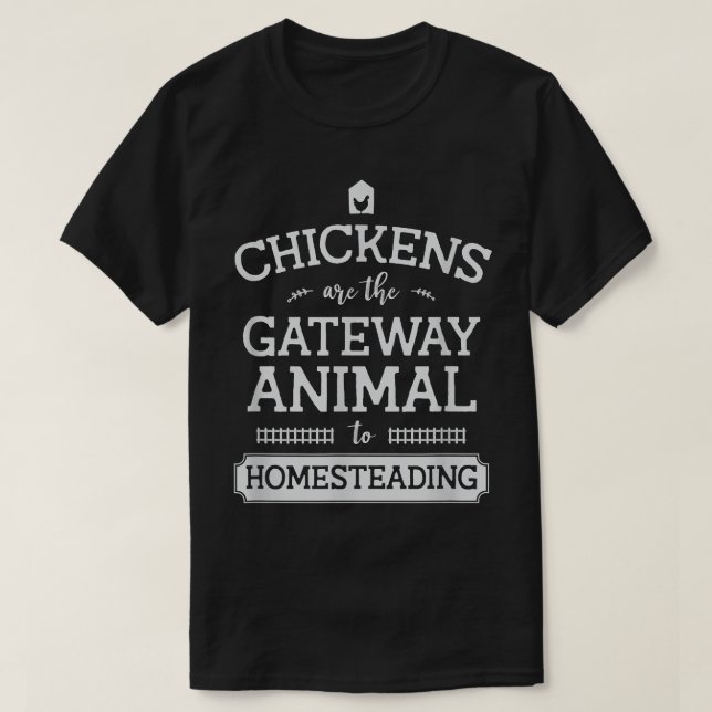 Camiseta Las gallinas son el animal de la puerta de entrada (Diseño del anverso)
