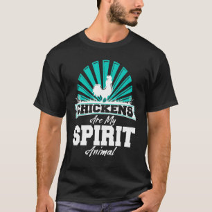 Camiseta Las gallinas son mi Espíritu Pollo Granjero Animal