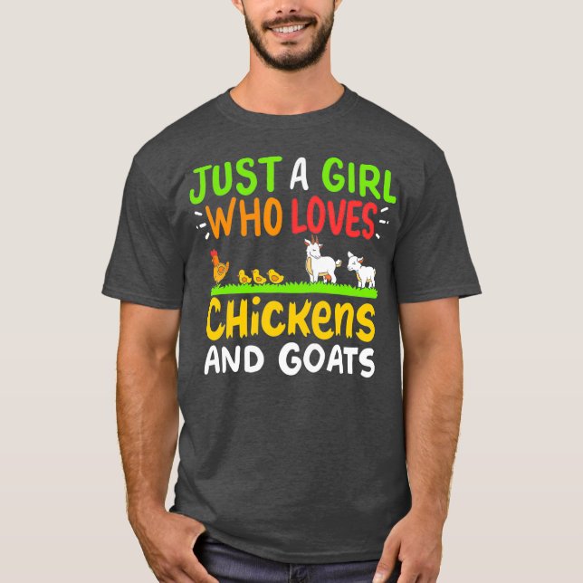 Camiseta Las gallinas son sólo un Chica que ama (Anverso)