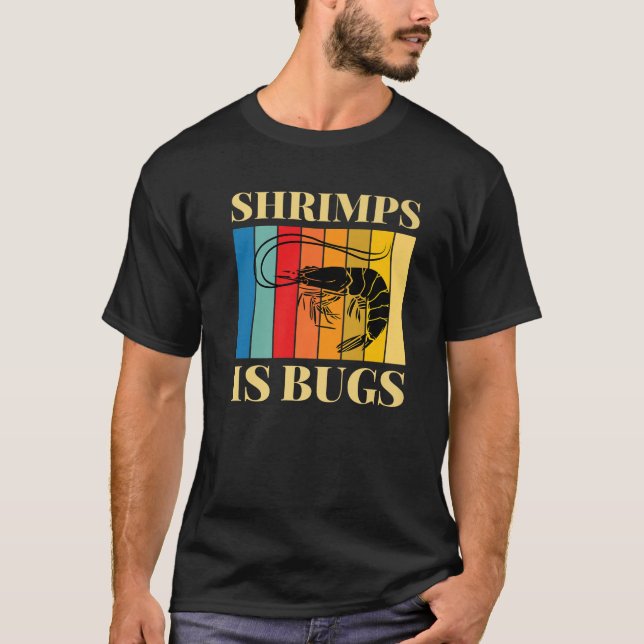 Camiseta Las gambas son bichos retro meme meme premium cami (Anverso)