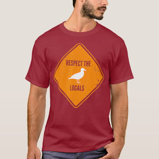 Camiseta Las Gaviotas Respetan El Rótulo Local (Anverso)