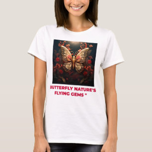Camiseta Las gemas voladoras de la naturaleza de la maripos