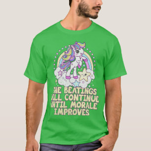 Camiseta Las Golpizas continuarán hasta que mejore la moral