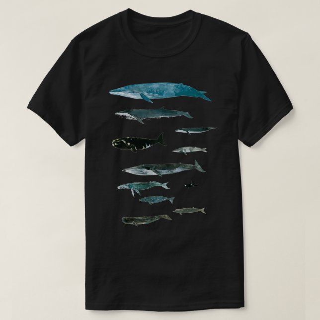 Camiseta Las grandes ballenas (Diseño del anverso)