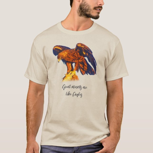 Camiseta Las Grandes Mentes Son Como Las Águilas | Básico m (Anverso)