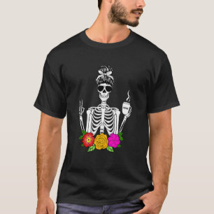 Camiseta las grandes mujeres sean café creatividad beber si