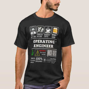 Camiseta Las Habilidades De Ingeniero Operativo Incluyeron