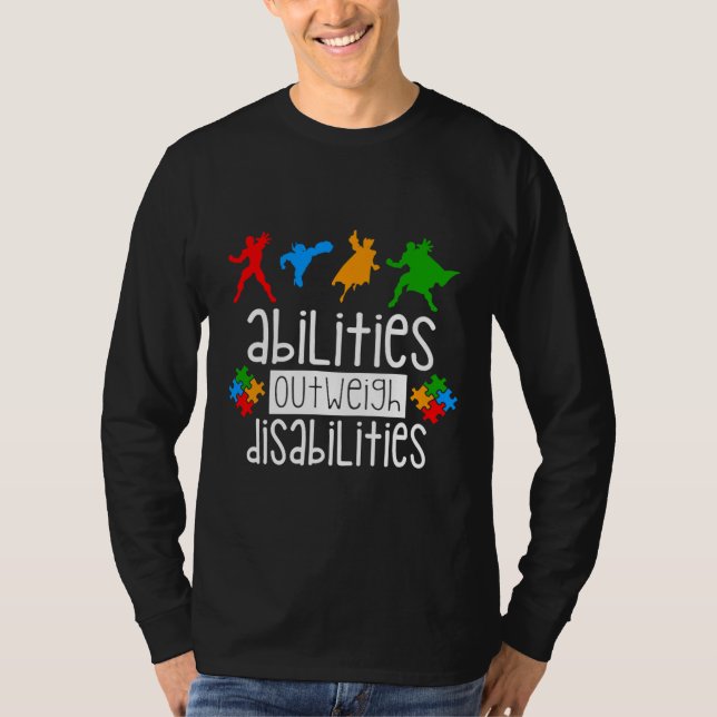 Camiseta Las habilidades de sensibilización sobre el autism (Anverso)