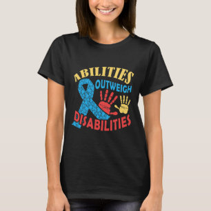 Camiseta Las habilidades superan a las discapacidades Autis
