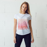 Camiseta Las habitaciones de estilo rosa moderno y burgués<br><div class="desc">Ropa rosa y roja,  retro simple de los años 60,  fresca vibración bachillerato fin de semana fiesta a favor de los totes.</div>