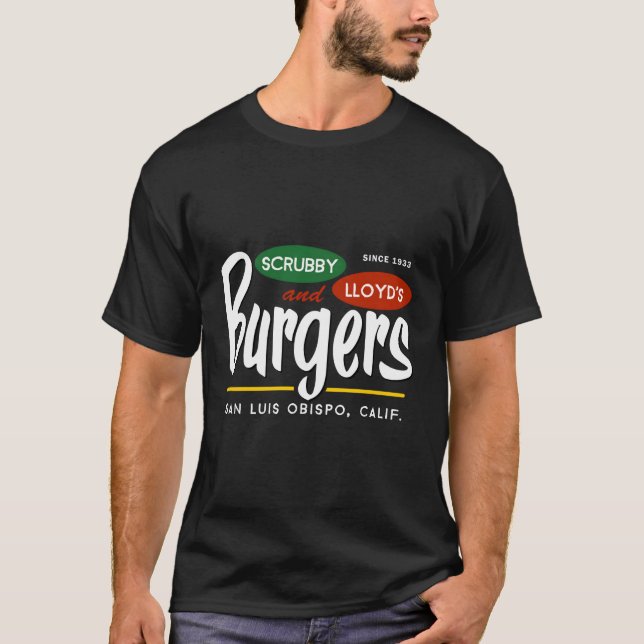 Camiseta Las Hamburguesas De Scrubby Lloyd San Luis Obispo  (Anverso)