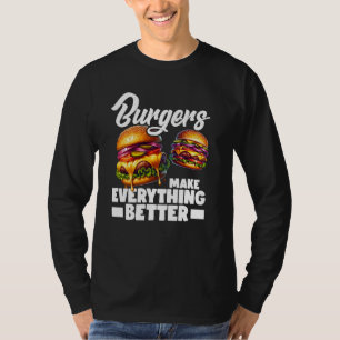 Camiseta Las hamburguesas mejoran todo